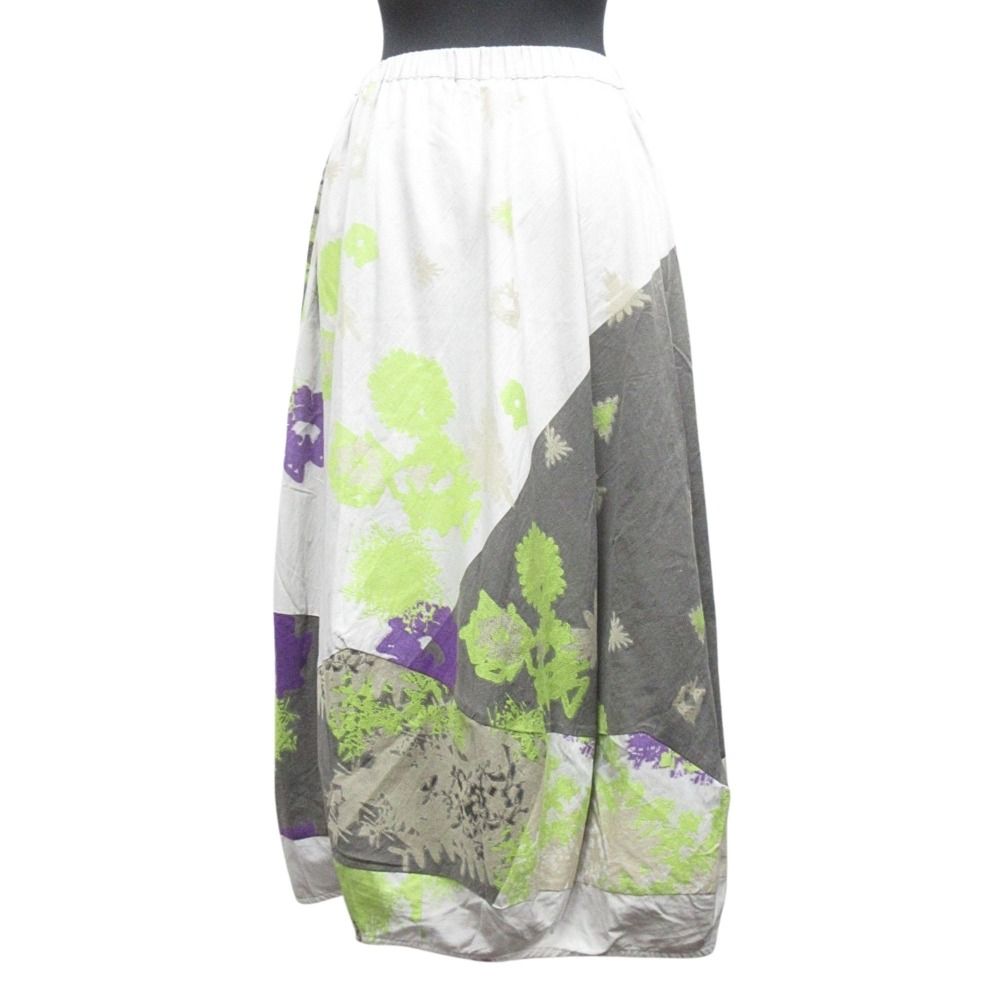 センソユニコ 萌 デザインスカート 美品 Sensounico センソユニコ 慈雨 コットン イージー ロング