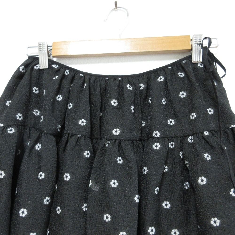 良品 CECILIE BAHNSEN セシリーバンセン ROISE フラワー刺繍 フレア  