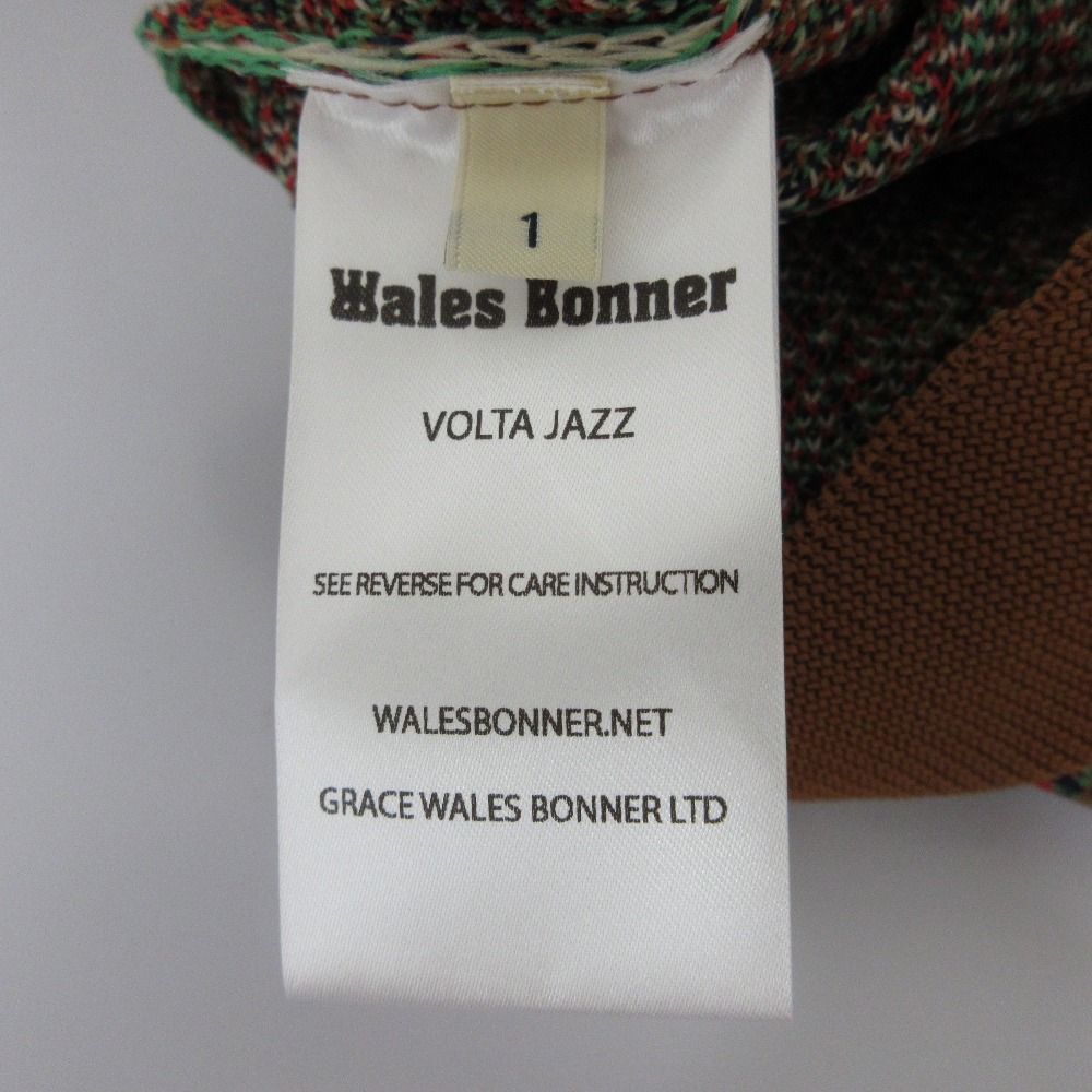 カジュアルスタイル WALES BONNER ウェールズボナー VOLTA JAZZ Vネックニット ベスト プルオーバー サイズ1 マルチ レディース 古着 日常着