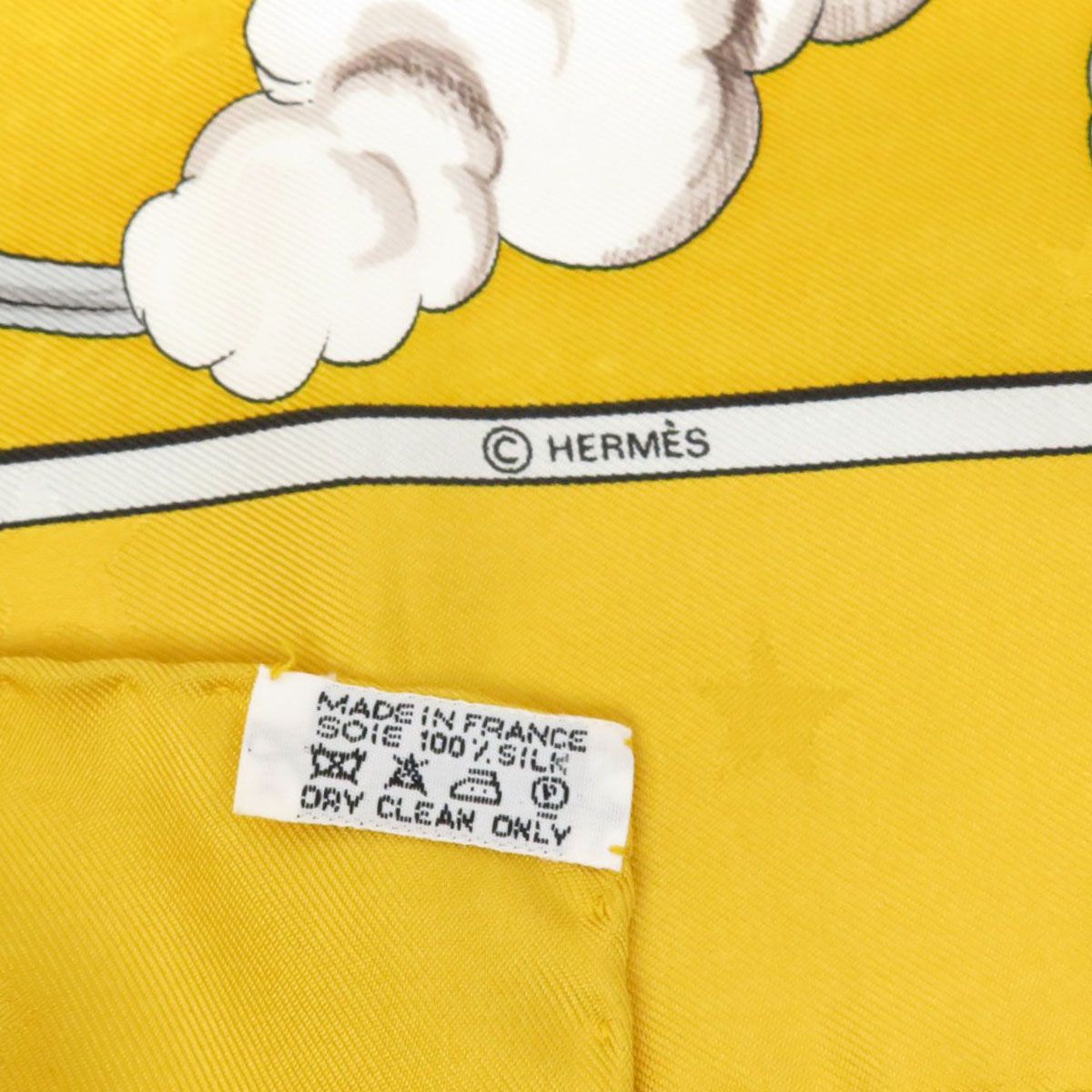  エルメス カレ 90 COSMOS 宇宙観 ユニセックス イエロー HERMES アパレル 小物 バンダナ スカーフ 小物