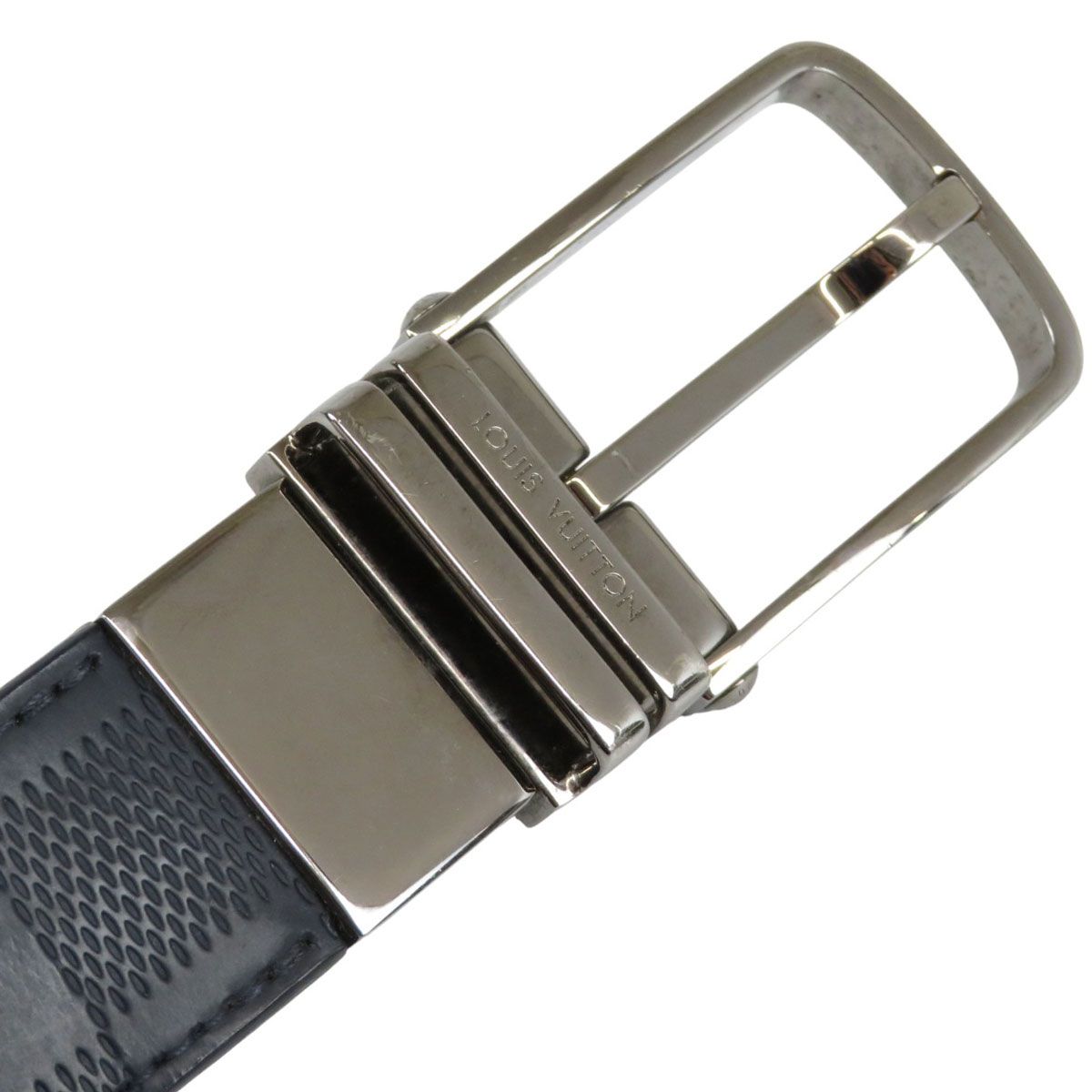 ルイヴィトン ダミエ アンフィニ ベルト 105 42 M9789 ユニセックス ネイビー LOUIS VUITTON アパレル 小物