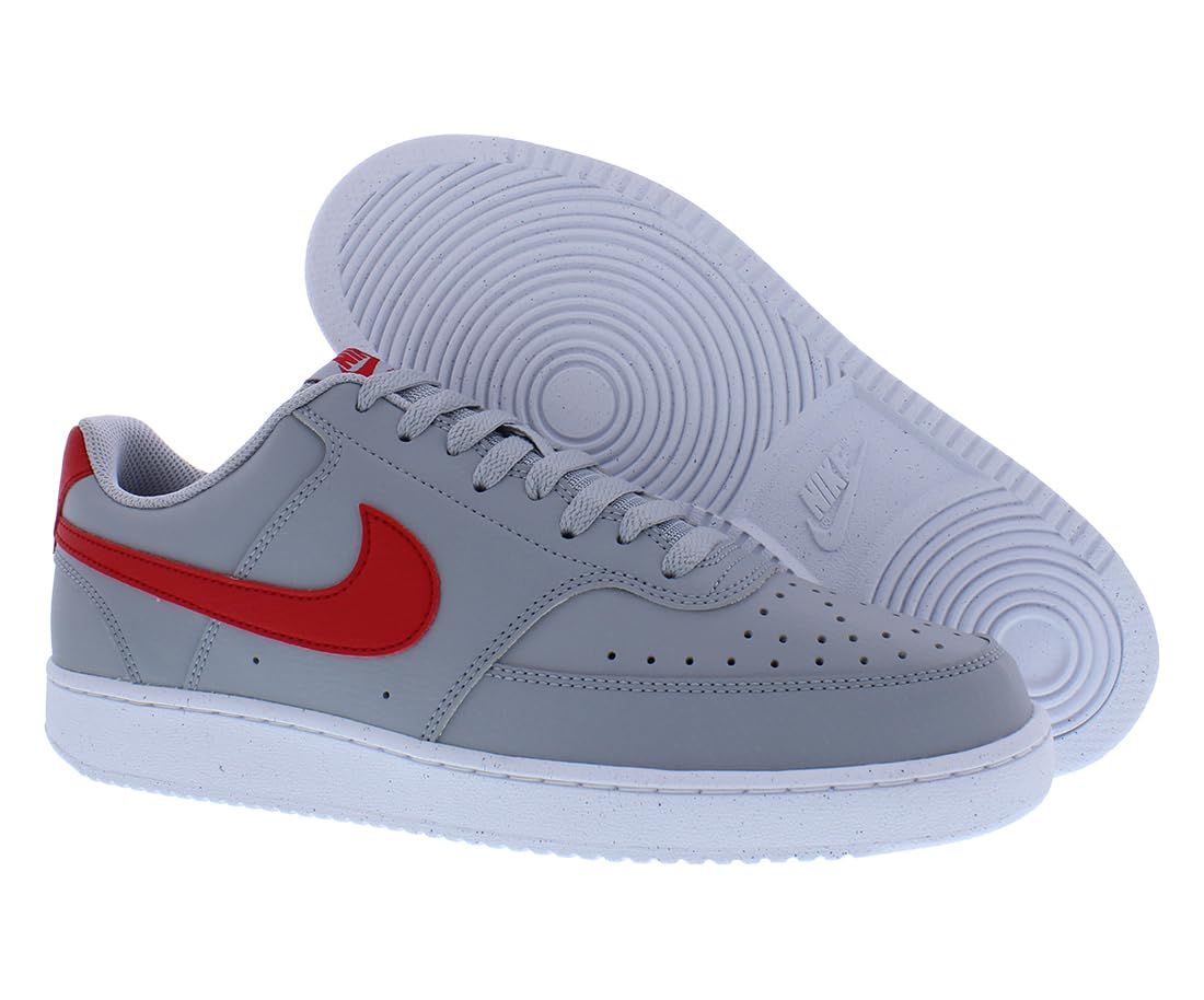 Nike ナイキ メンズ コートビジョン LO NN ウルフグレー ユニバーシティレッドホワイト DH 2987 004 グレー ユニバーシティレッド-ホワイト 7 25.0 cm