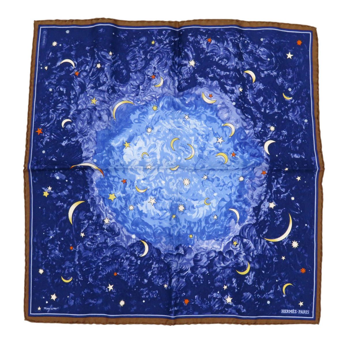 エルメス カレ 45 L Anne des Etoiles 星の時代 ユニセックス ネイビー HERMES アパレル 小物