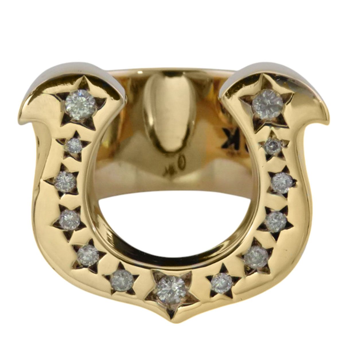 テンダーロイン 8K ホースシュー ダイヤ リング チックサイズ 10号 8K