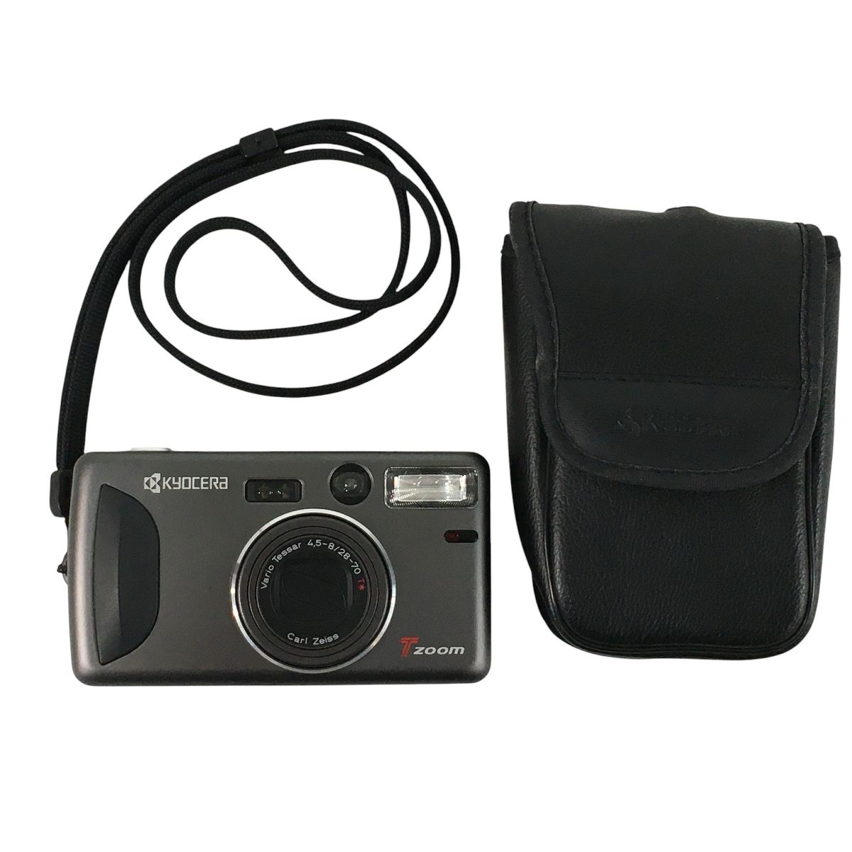 KYOCERA T zoom Carl Zeiss Vario Tessar 28-70mm T コンパクトフィルムカメラ 京セラ N10619076