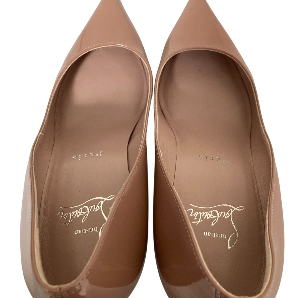 良品　クリスチャンルブタン　ポインテッドトゥ　ハイヒール　パテントレザー Christian Louboutin 良品 クリスチャンルブタン パテントレザー