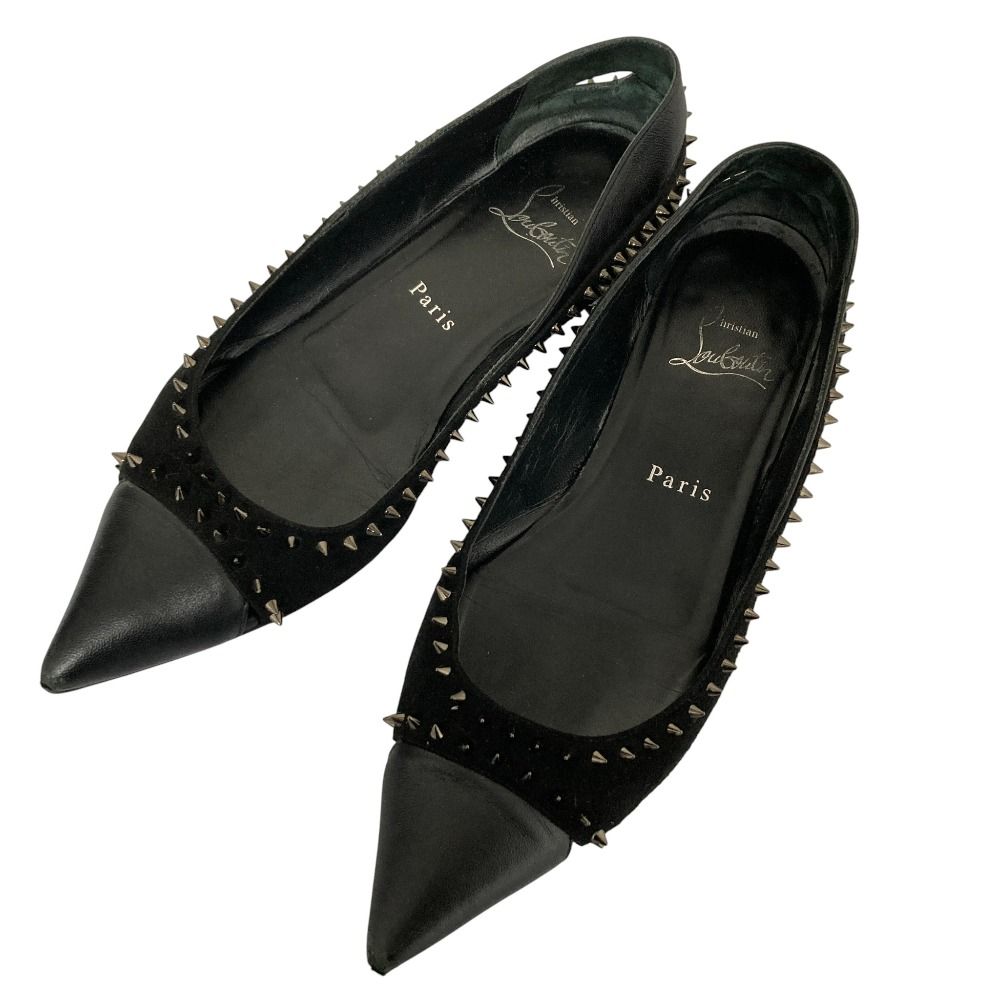 Christian Louboutin クリスチャンルブタン デュベット ポインテッドトゥ スタッズパンプス サイズ36 5 23 cm相当 ブラック レディース 古着