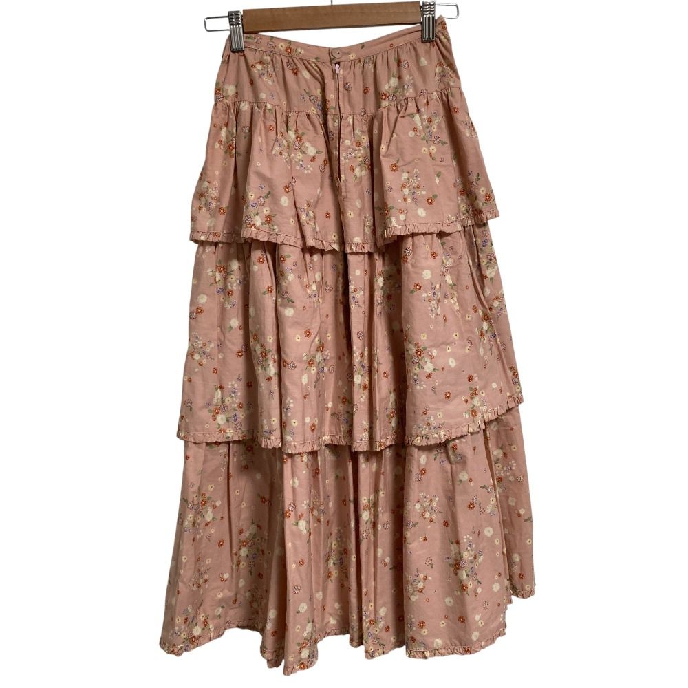 ワンダフルワールド 裾フリル ロングスカート WONDERFUL WORLD  