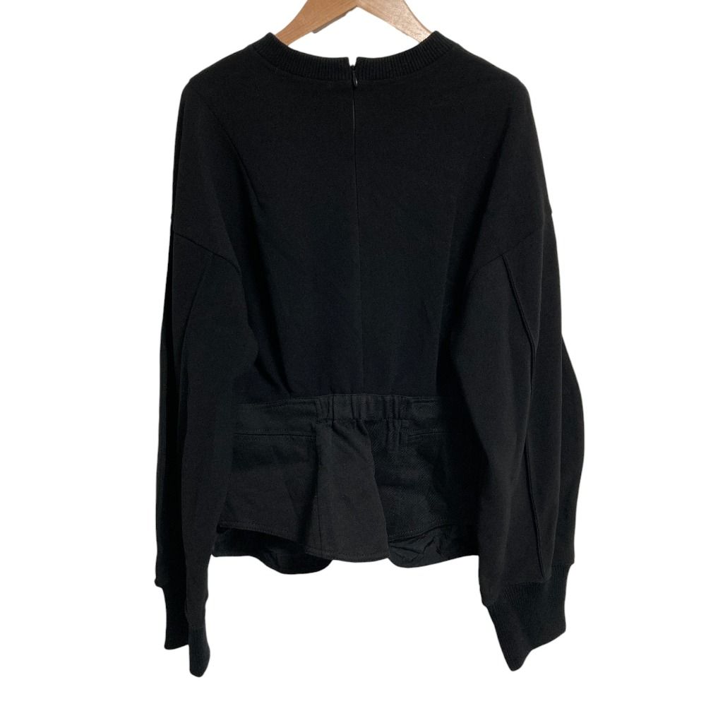 25SS UN3D. アンスリード コルセットディテールトップ カットソー 522522700201 サイズ38 ブラック レディース 古着