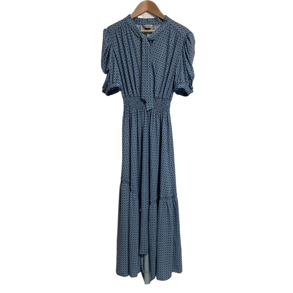 25SS CORCOVADO コルコバード トリコットジャージボウタイドレス ワンピース 3801021252 サイズ38 ブルー レディース 古着