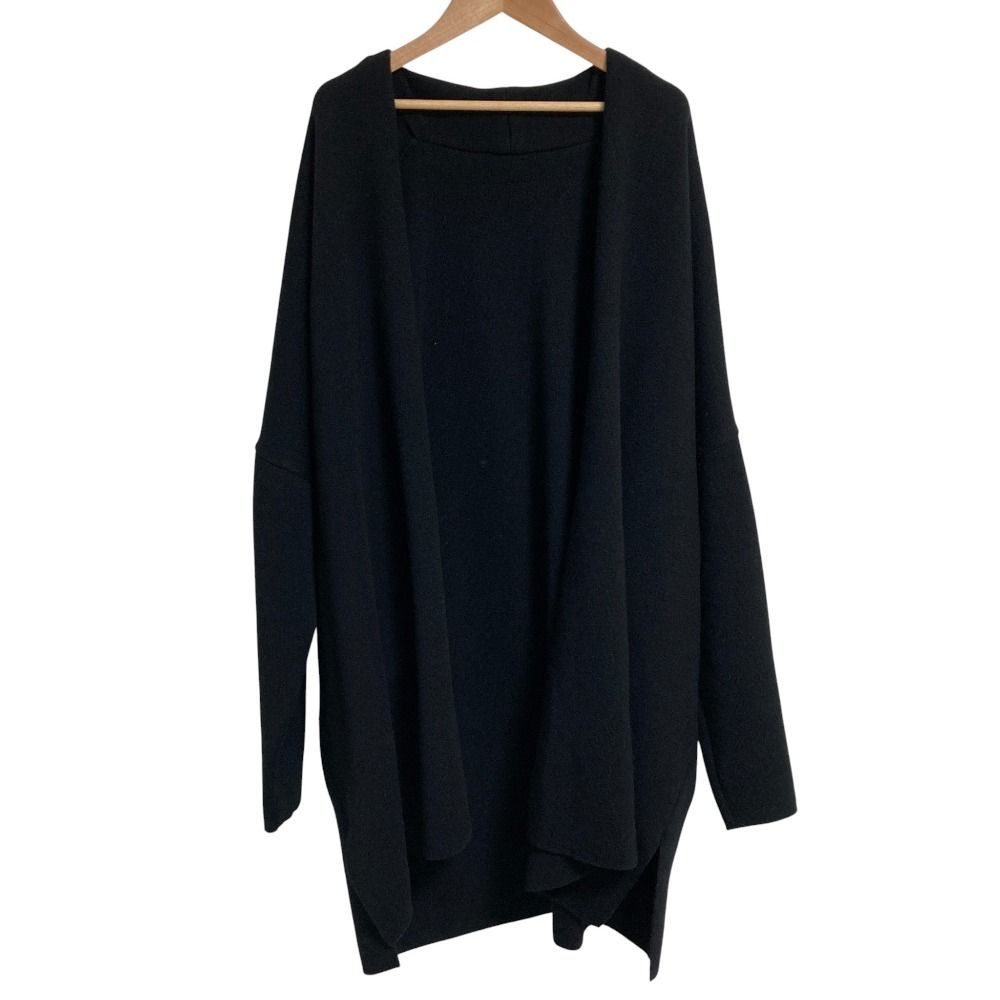 MUSE de Deuxieme Classe ミューズドゥーズィエムクラス スムースニットショートガウン ブラック レディース 古着