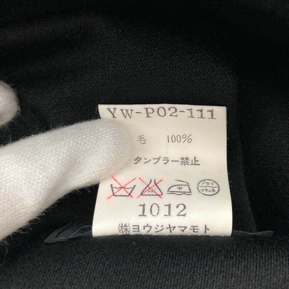  Y s Yohji Yamamoto ワイズ ヨウジヤマモト ワイドパンツ YW-P 02-111 ブラック レディース 古着 ワイドパンツ イージーパンツ パンツ