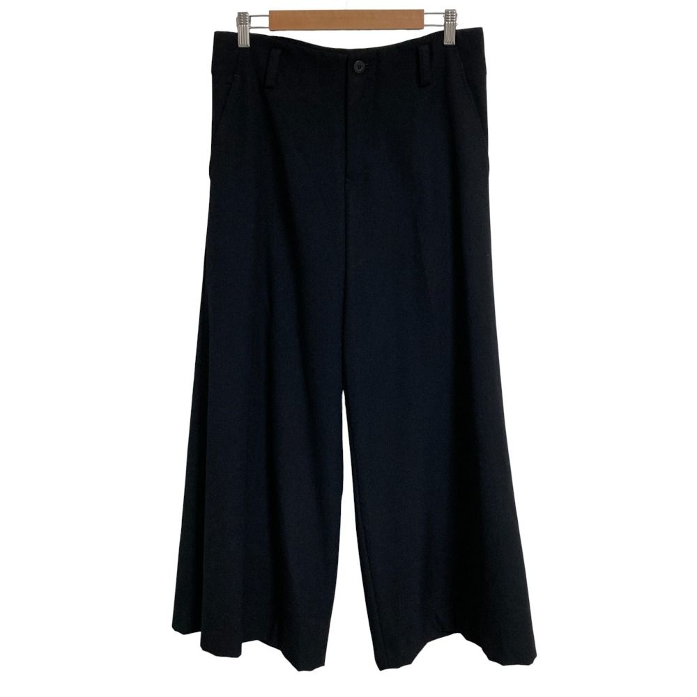 Y s Yohji Yamamoto ワイズ ヨウジヤマモト ワイドパンツ YW-P02-111 ブラック レディース 古着