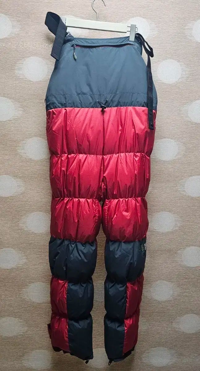 コーロンスポーツ 冬 グースダウン サスペンダー ダウン パンツ