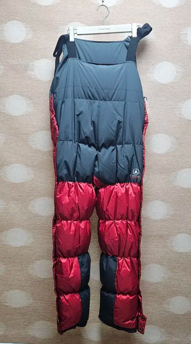 コーロンスポーツ 冬 グースダウン サスペンダー ダウン パンツ