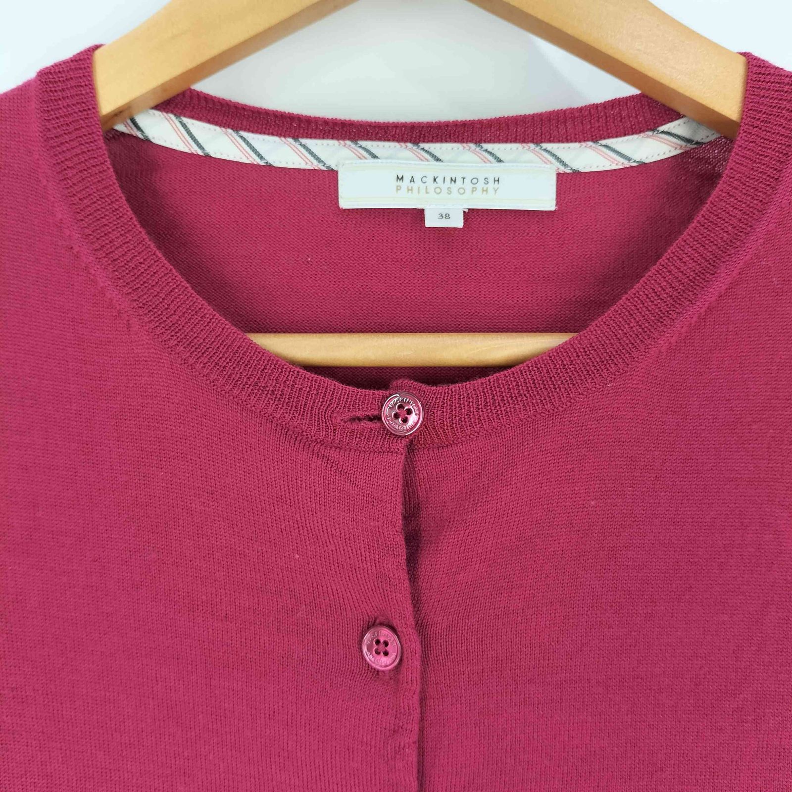 マッキントッシュフィロソフィー ウールカーディガン ショールカラー