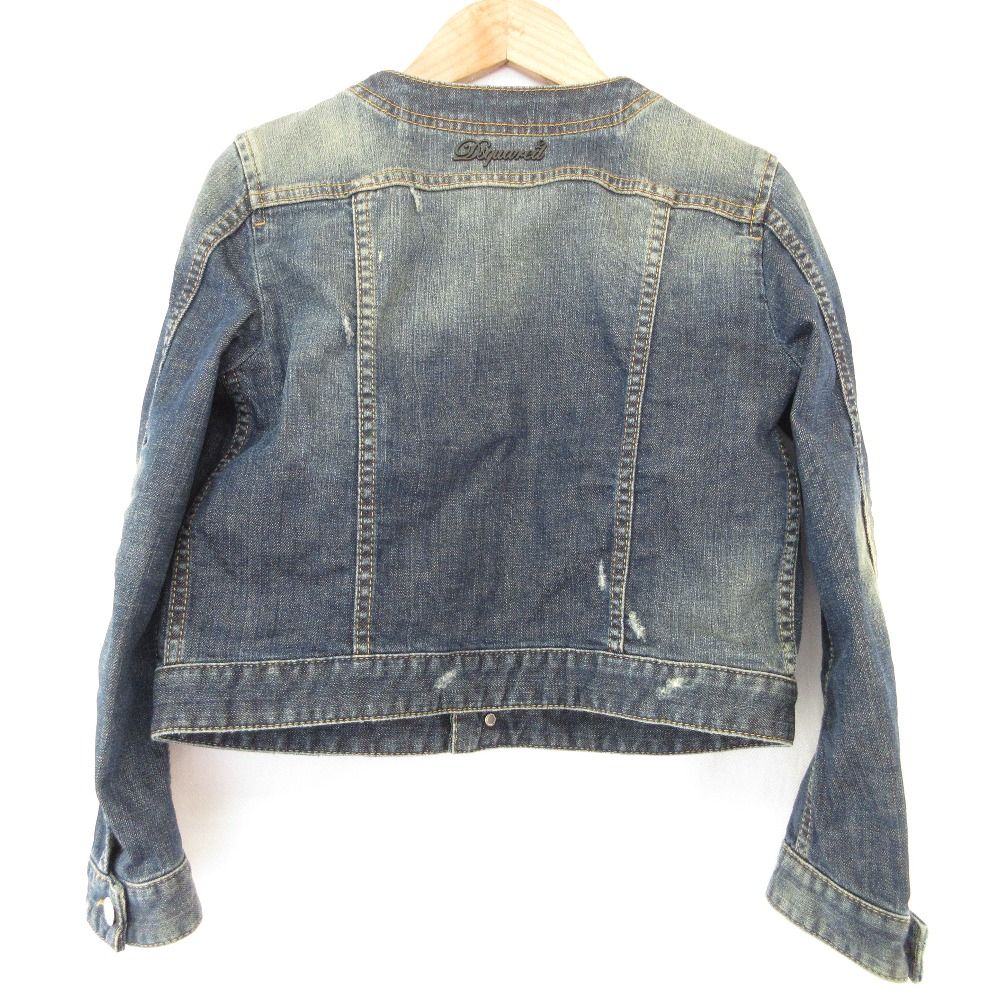 美品 DSQUARED2 ディースクエアード リボン デニムジャケット 38