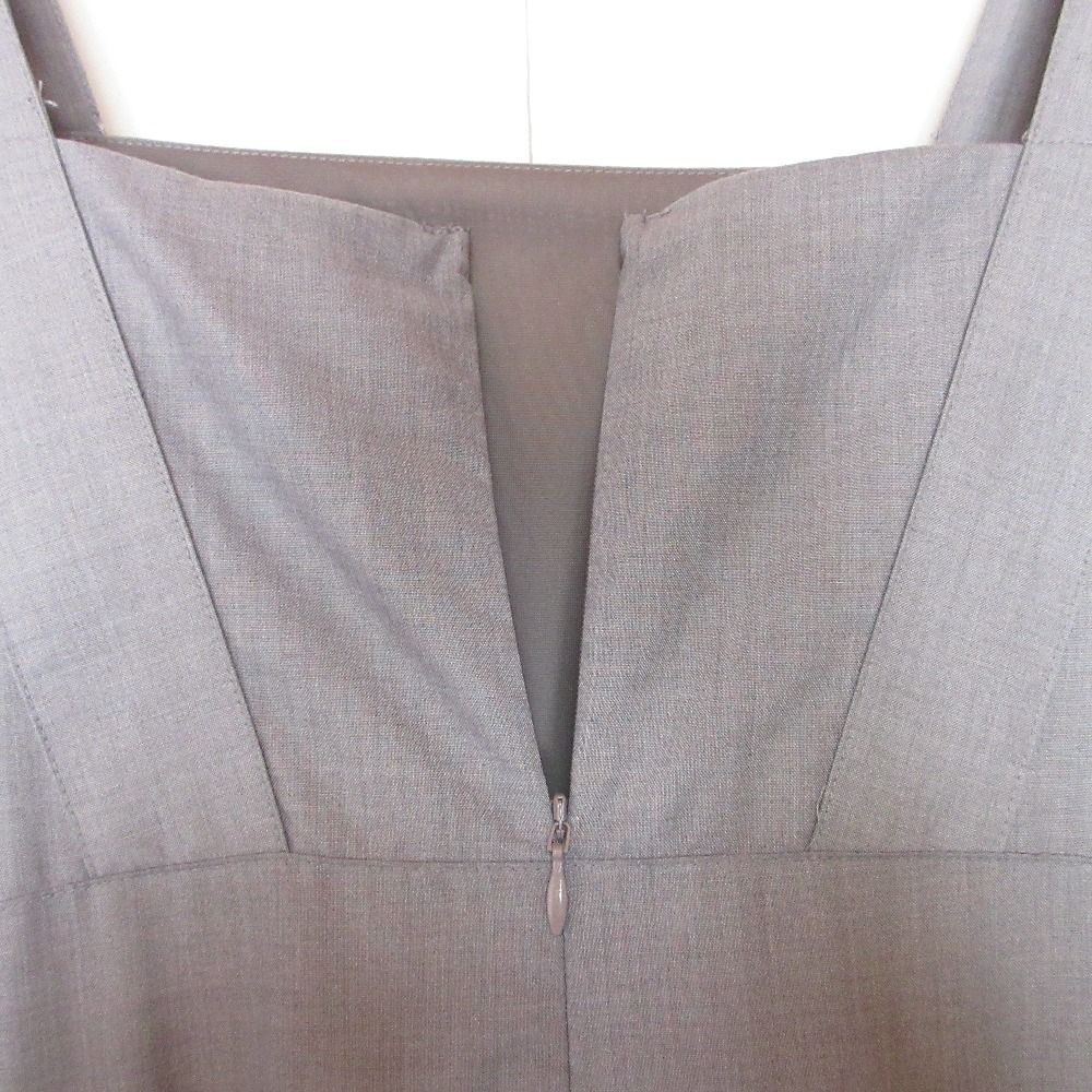 シャンブレーレースマキシワンピース