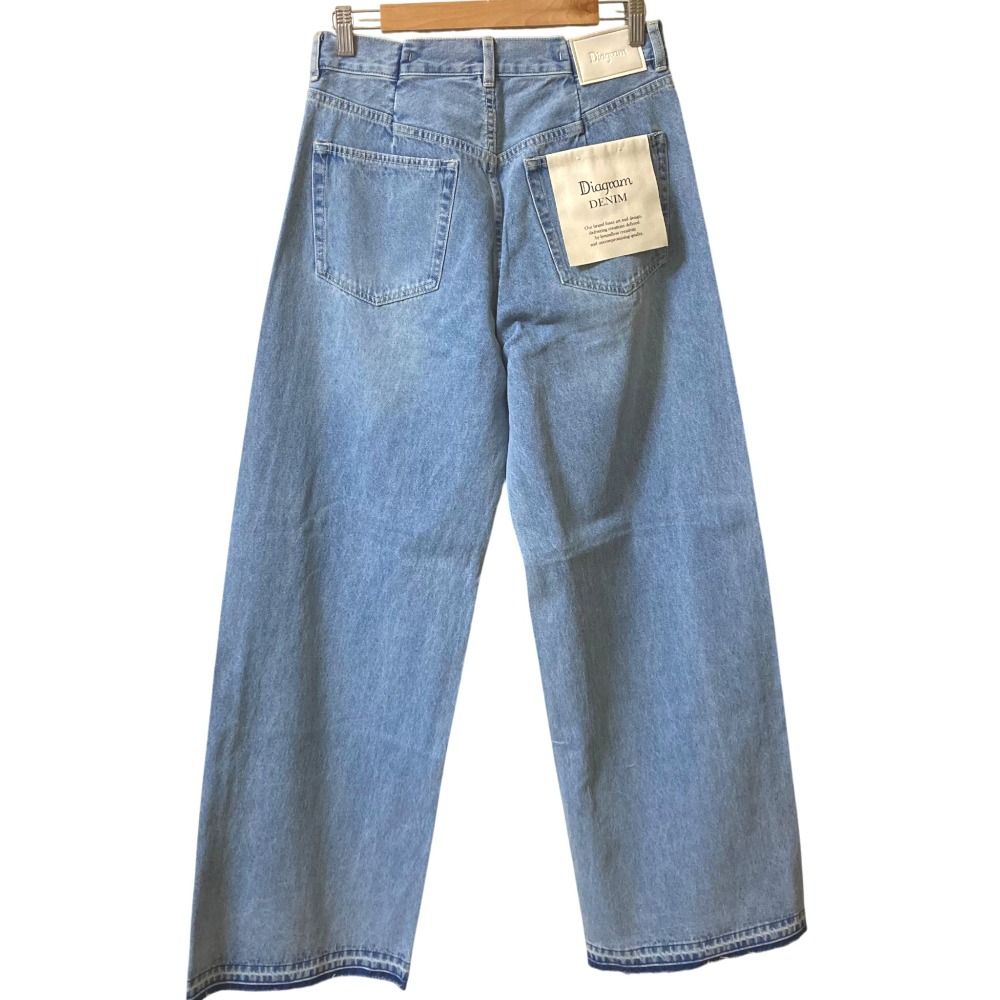 25AW Diagram ダイアグラム リメイク ストレートデニムパンツ 0325311309 サイズ38 ブルー レディース 古着