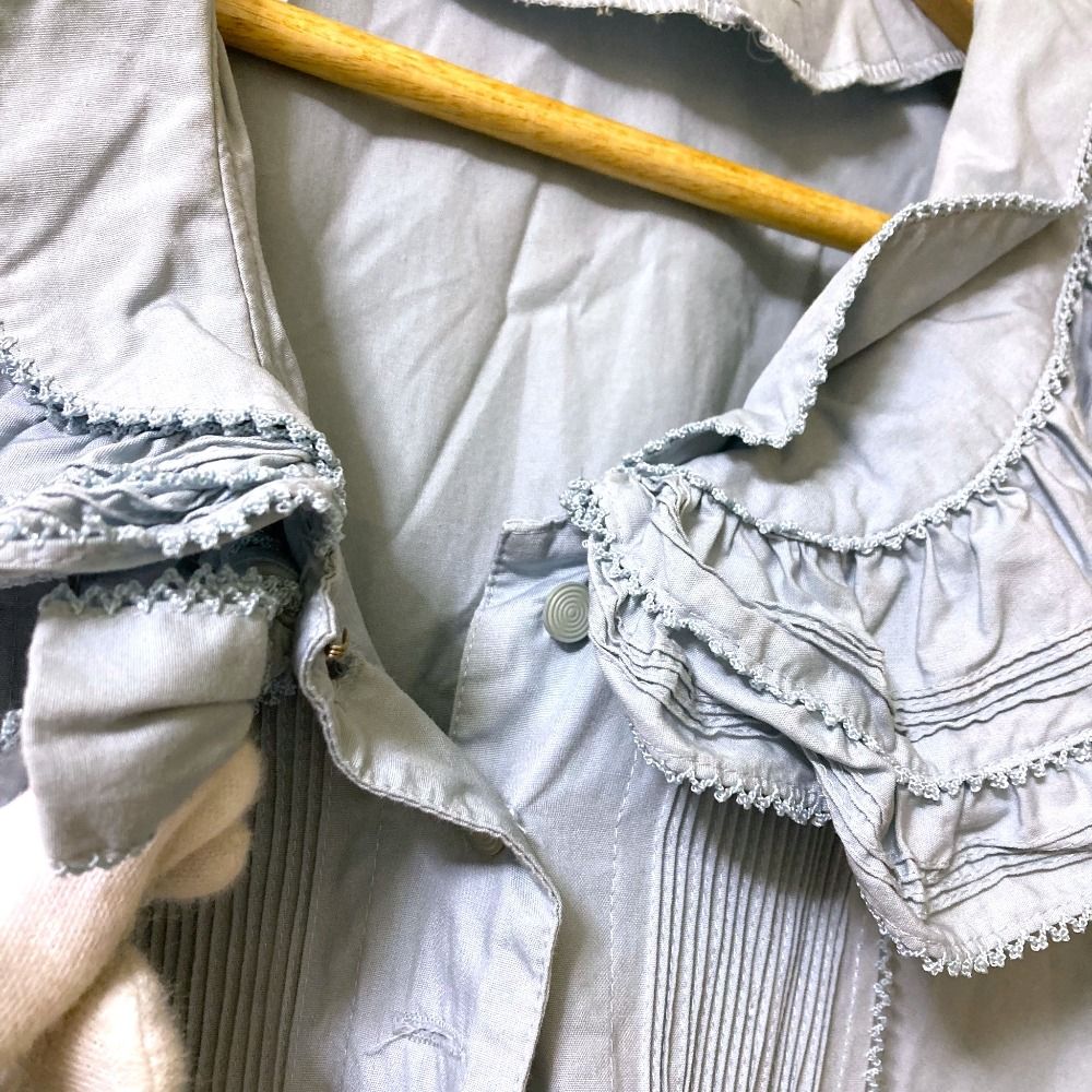 リボンワンピース ライトブルー