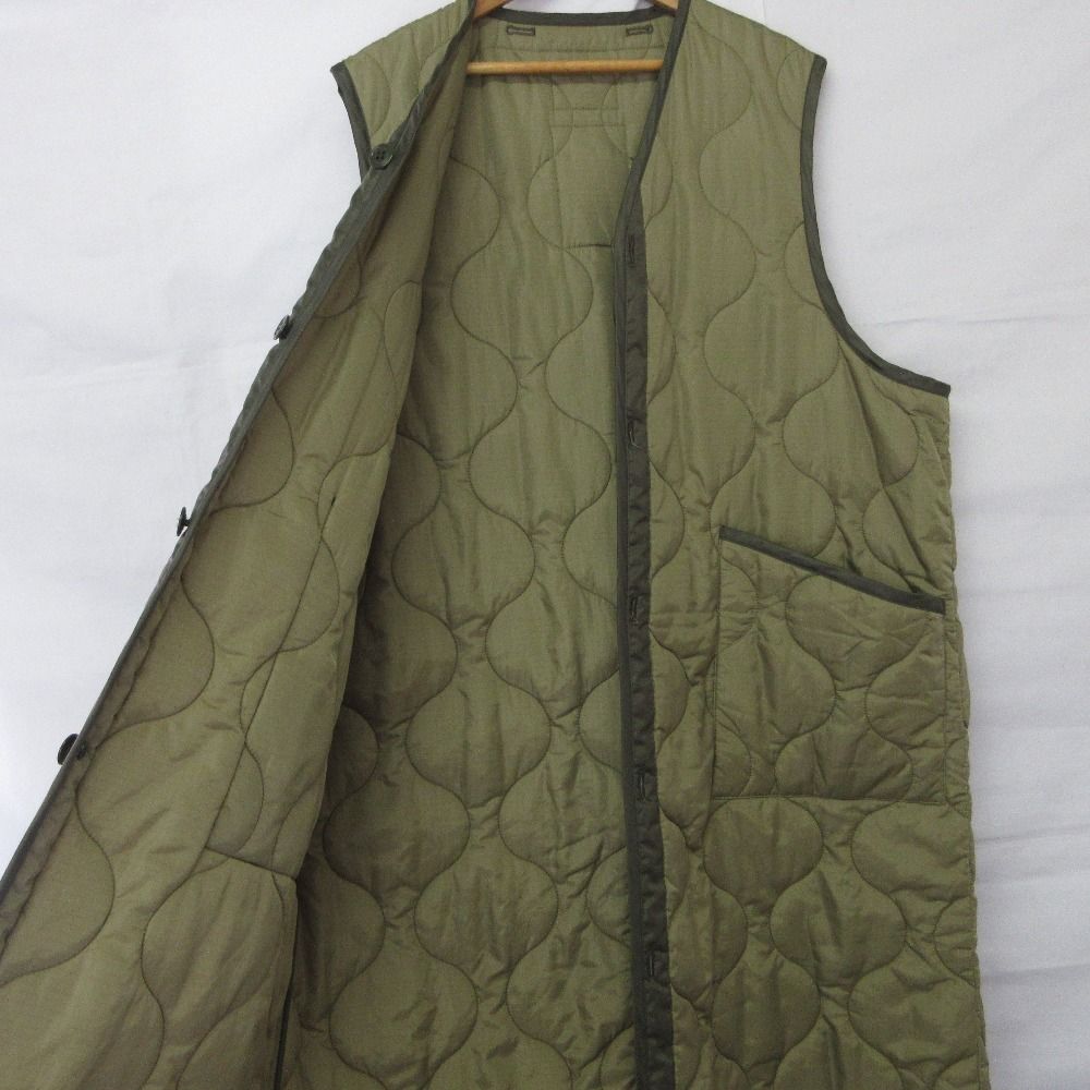 美品 22AW HYKE ハイク キルティング ロングベスト ノースリーブコート