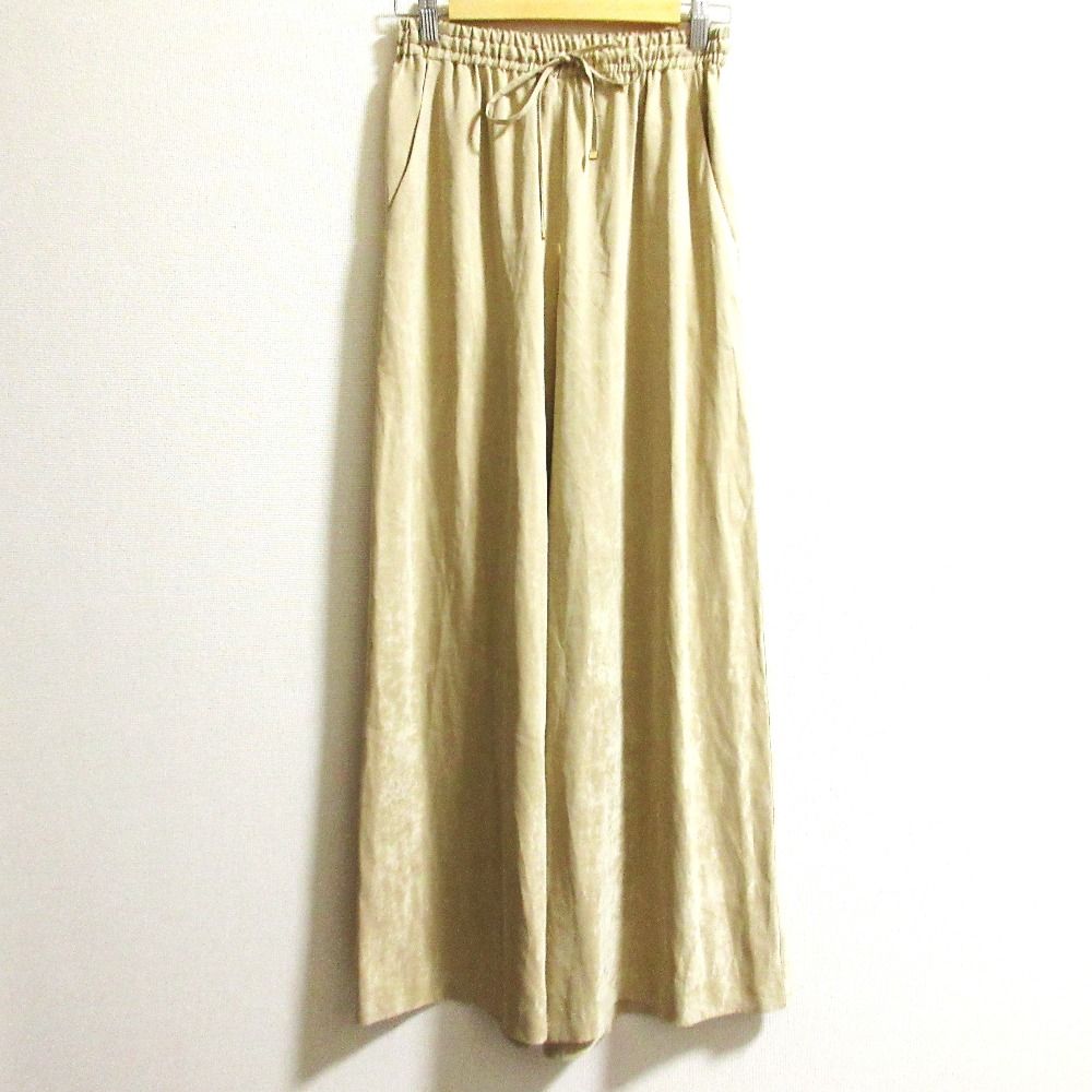 25AW GRACE CONTINENTAL グレースコンチネンタル フィブリルイージーパンツ 0125311124 サイズ36 ベージュ レディース 古着