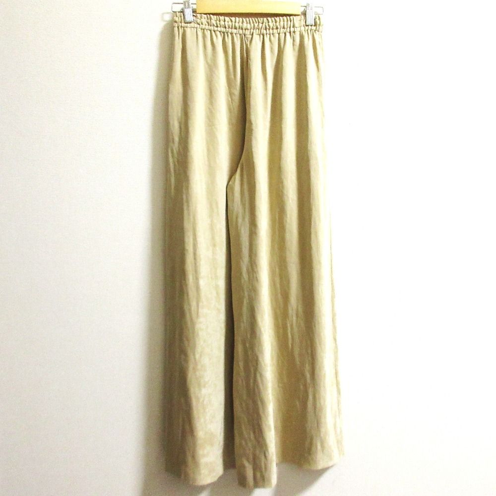 25AW GRACE CONTINENTAL グレースコンチネンタル フィブリルイージーパンツ 0125311124 サイズ36 ベージュ レディース 古着 GINKGOPHARMACY_COM