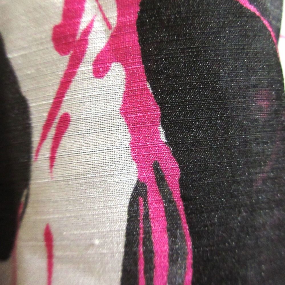 25SS GRACE CLASS グレースクラス ペイントシアースカート 0225121031 サイズ38 ブラック ピンク レディース 古着