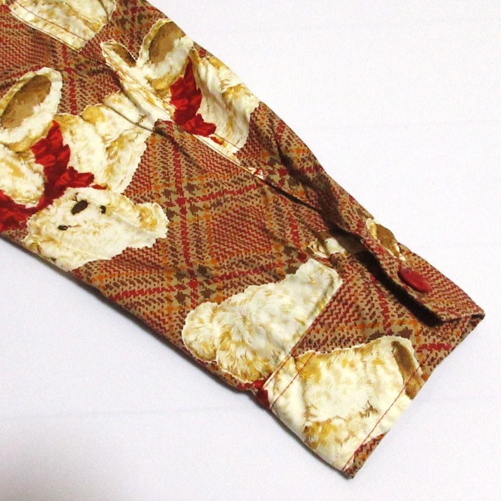 くまさんプリント プルオーバーパーカー