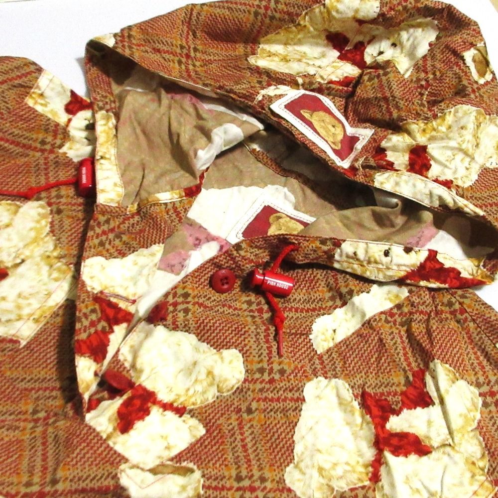 くまさんプリント プルオーバーパーカー