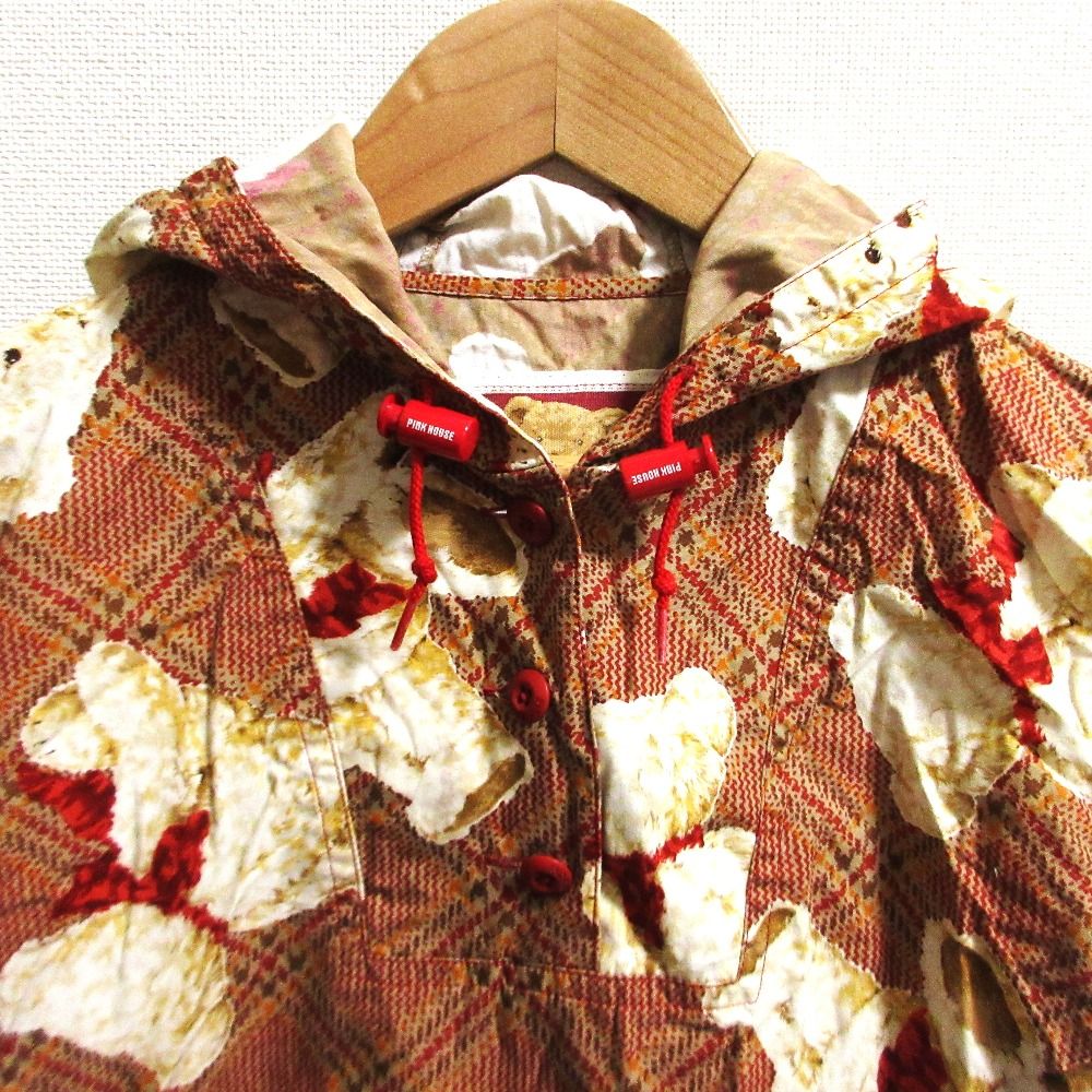 プルオーバーパーカー レッド