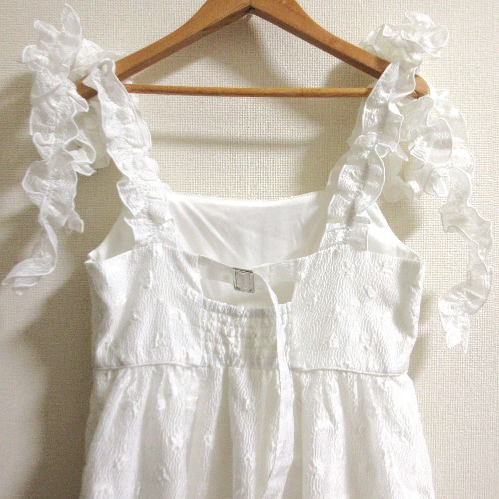 新品同様 24SS SNIDEL スナイデル 肩リボンJQキャミワンピース