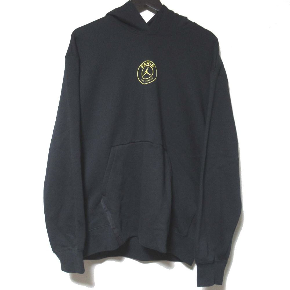 NIKE ナイキ エアジョーダン パリサンジェルマン スウェット プルオーバー パーカー イージーパンツ セットアップ L ブラック メンズ 古着