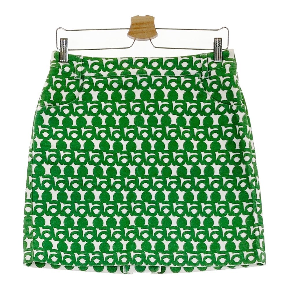 サイズ：40 ARCHIVIO アルチビオ スカート ロゴ総柄 グリーン系