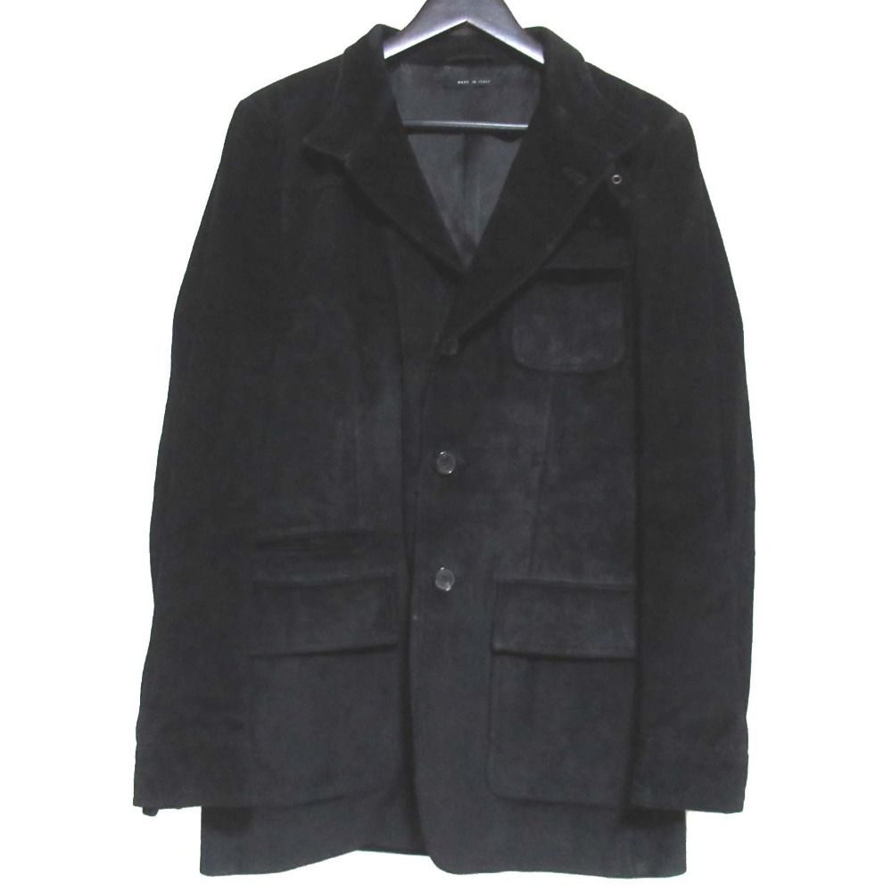 GUCCI グッチ トムフォード期 オールレザー ミリタリージャケット 133594 サイズ46 ブラック メンズ 古着