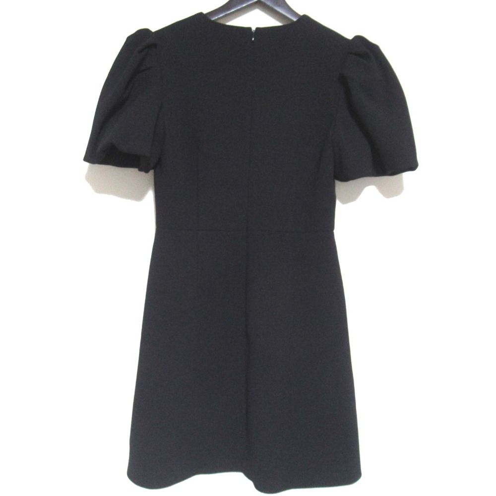 REVECCA レベッカヴァランス ベロアリボン 半袖 ミニドレス ワンピース サイズUS 6 ブラック レディース 古着