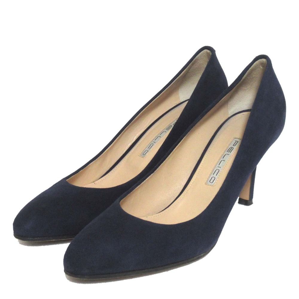美品 PELLICO ペリーコ スエード ハイヒール パンプス サイズ38 25cm