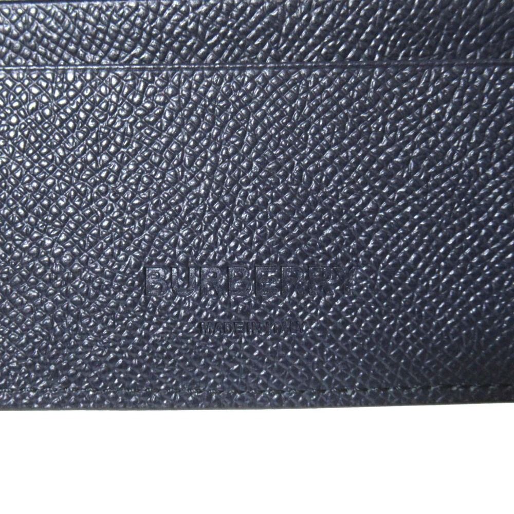 バーバリー 折り財布 レザー ブラック ゴールドTBロゴ キルティング