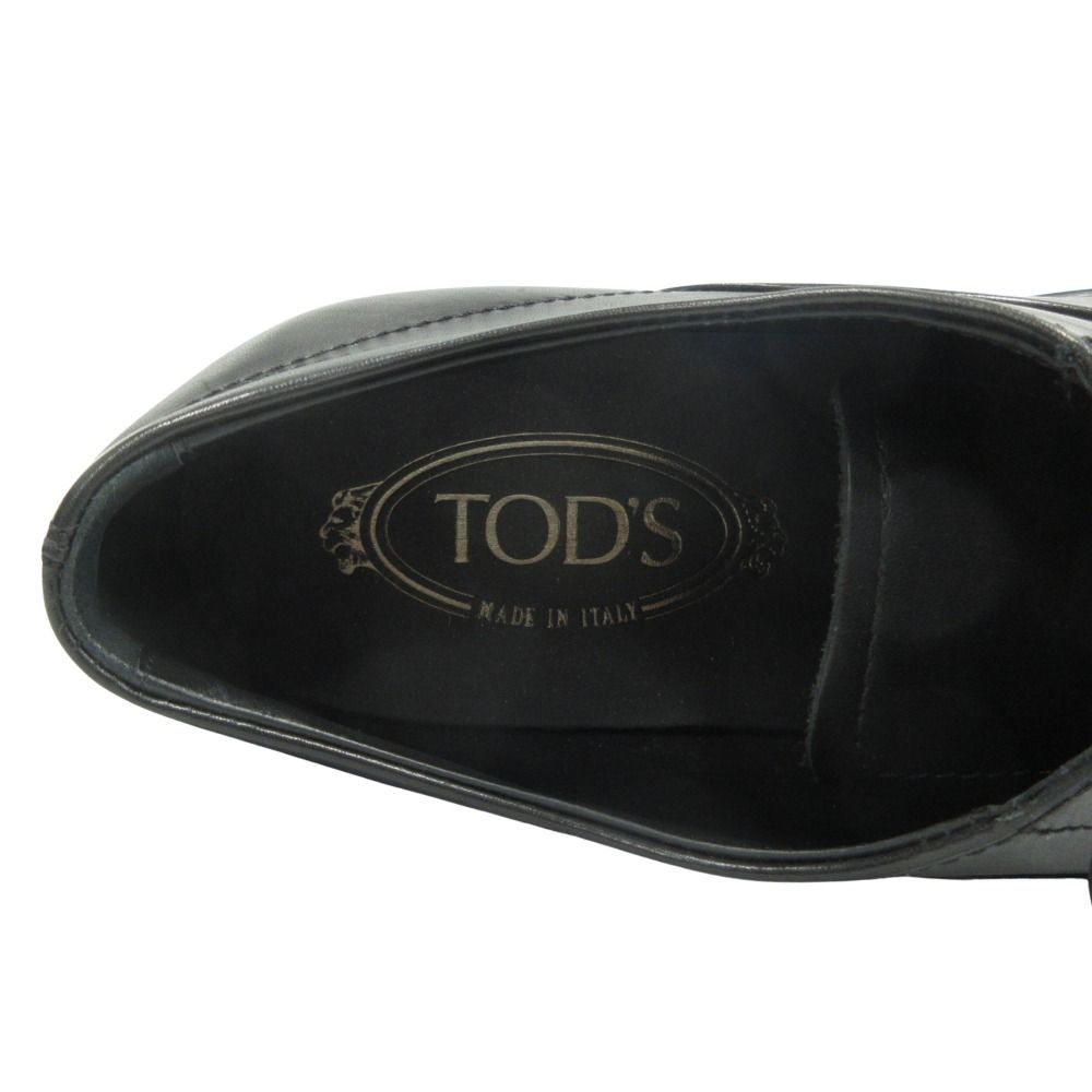  TOD S トッズ レザー シューズ 革靴 ビジネス フォーマル Tロゴ レースアップ サイズ5 5 24 cm 黒 ブラック メンズ 古着 ドレス ビジネスシューズ ブーツ 革靴