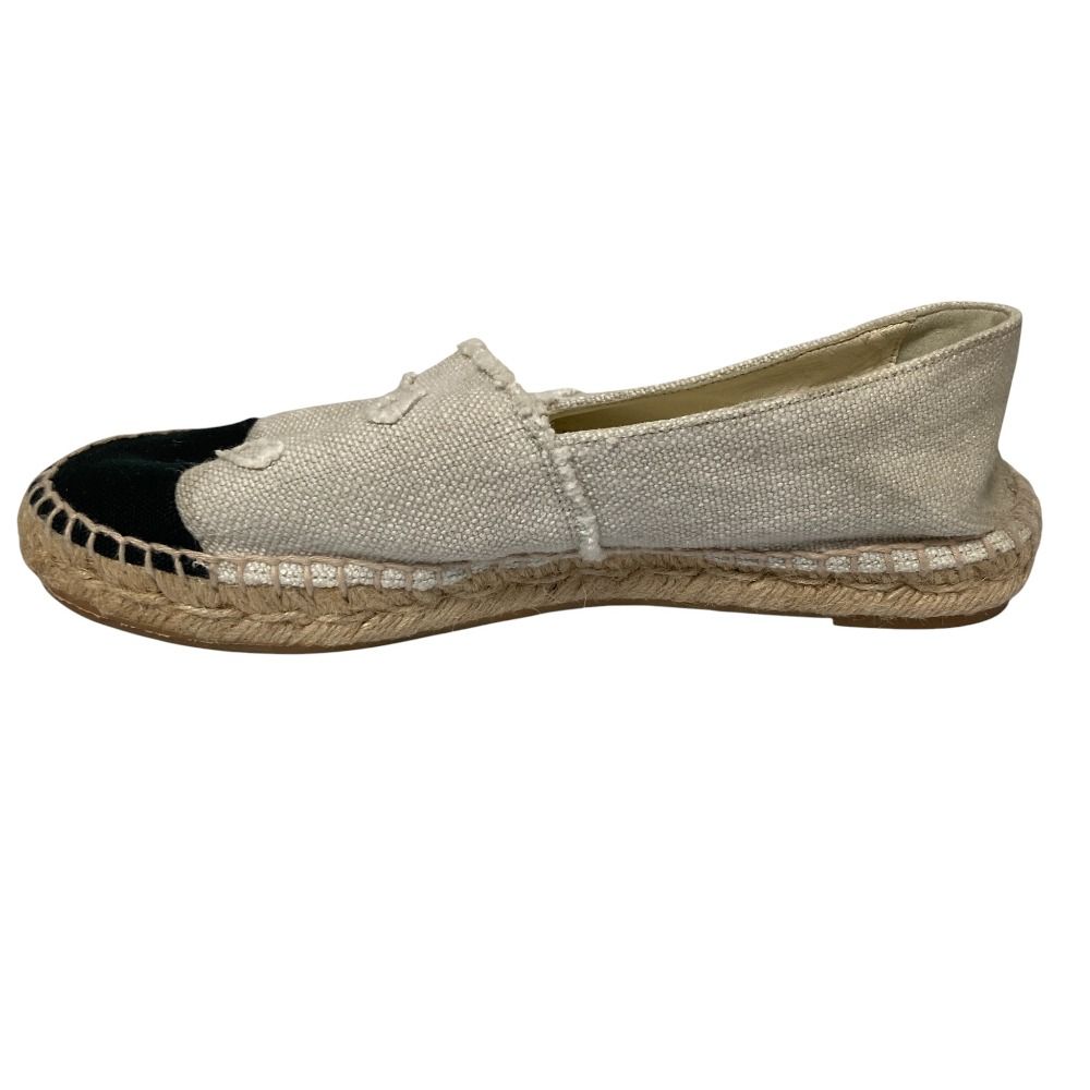 CHANEL エスパドリーユ ミュール スリッポン 37 良品 CHANEL シャネル