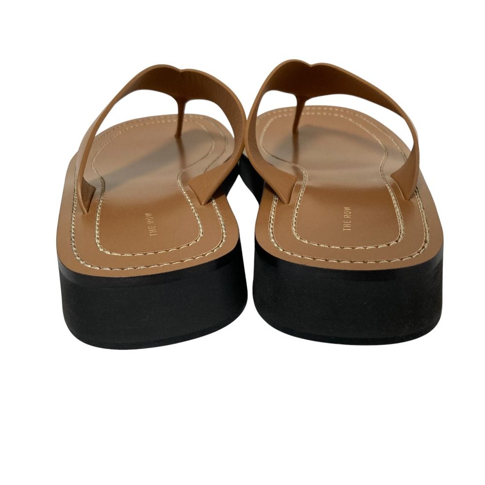  THE ROW ザロウ GINZA ギンザ トングサンダル 24.5 cm相当 キャラメル レディース 古着 サンダル サンダル ミュール