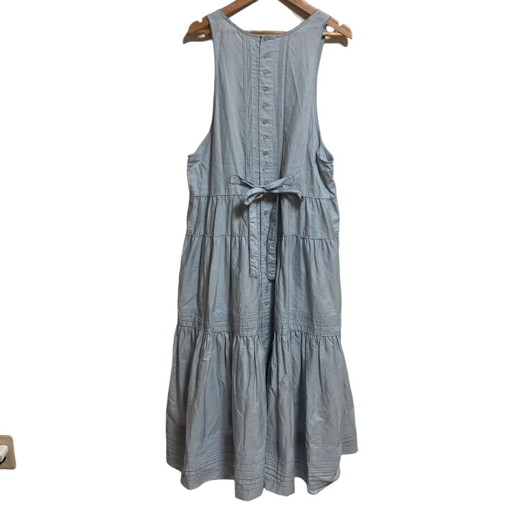 PINK HOUSE ピンクハウス 刺繍レースノースリーブワンピース ライトブルー レディース 古着