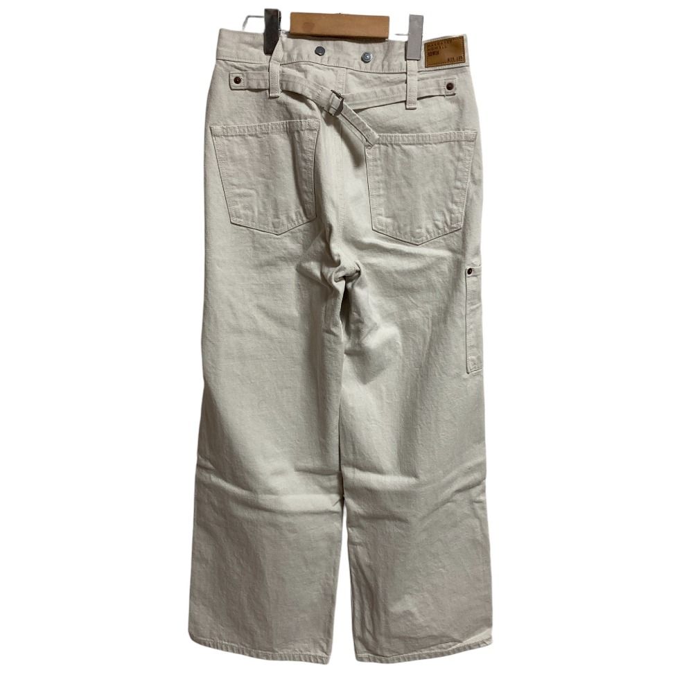 MARGARET HOWELL EDWIN マーガレットハウエル エドウィン 20周年 WHITE DENIM TROUSERS デニムパンツ W28 ホワイト レディース 古着