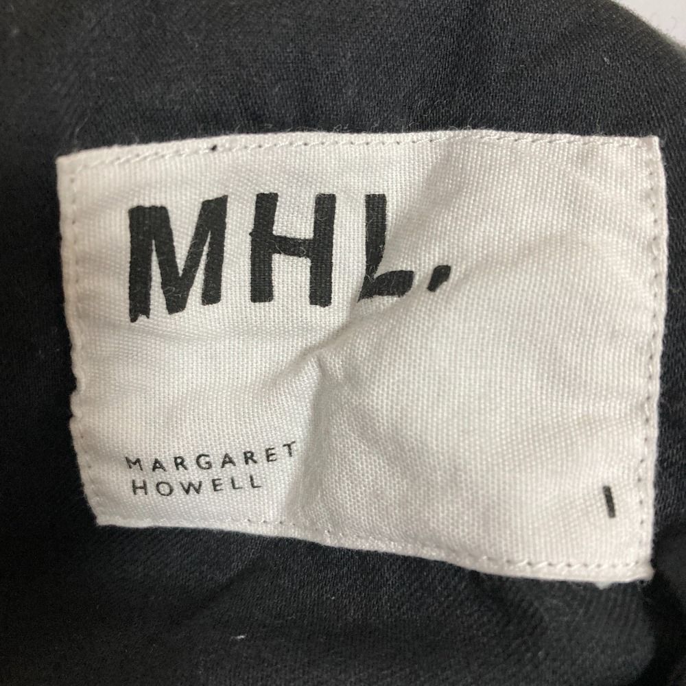  MHL. マーガレットハウエル 25 SS OVERDYE MELANGE COTTON LINEN パンツ 595-5140504 サイズ1 ブラウン レディース 古着 ワイドパンツ イージーパンツ パンツ