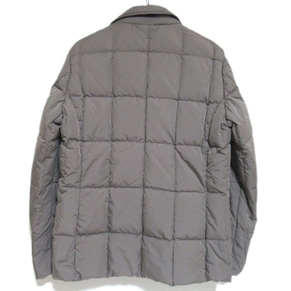 MooRER ムーレー WELLS-KN レイヤード ダウンジャケット サイズ50 グレージュ メンズ 古着