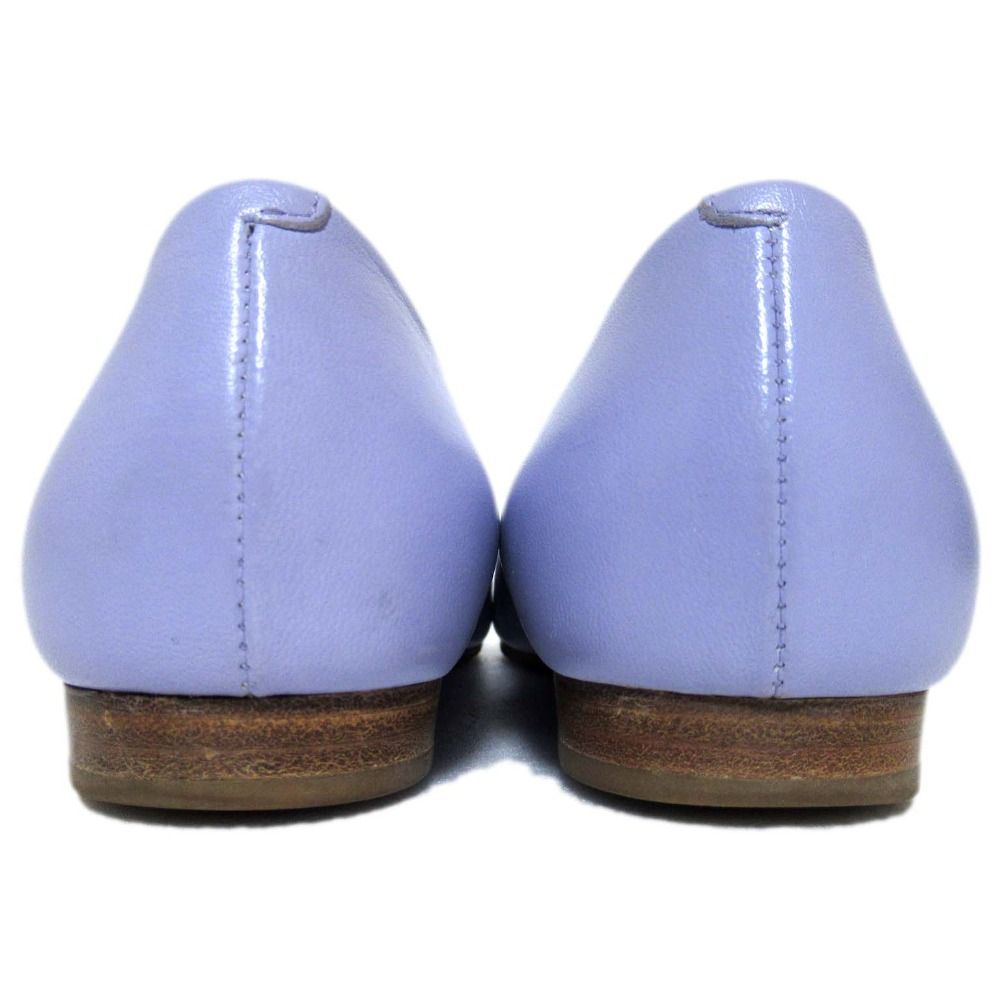  PELLICO ペリーコ ANIMA FIBBIA ビジューモチーフ ポインテッドトゥ フラットシューズ パンプス サイズ34 約21 cm ラベンダー レディース 古着 ハイヒール パンプス パンプス