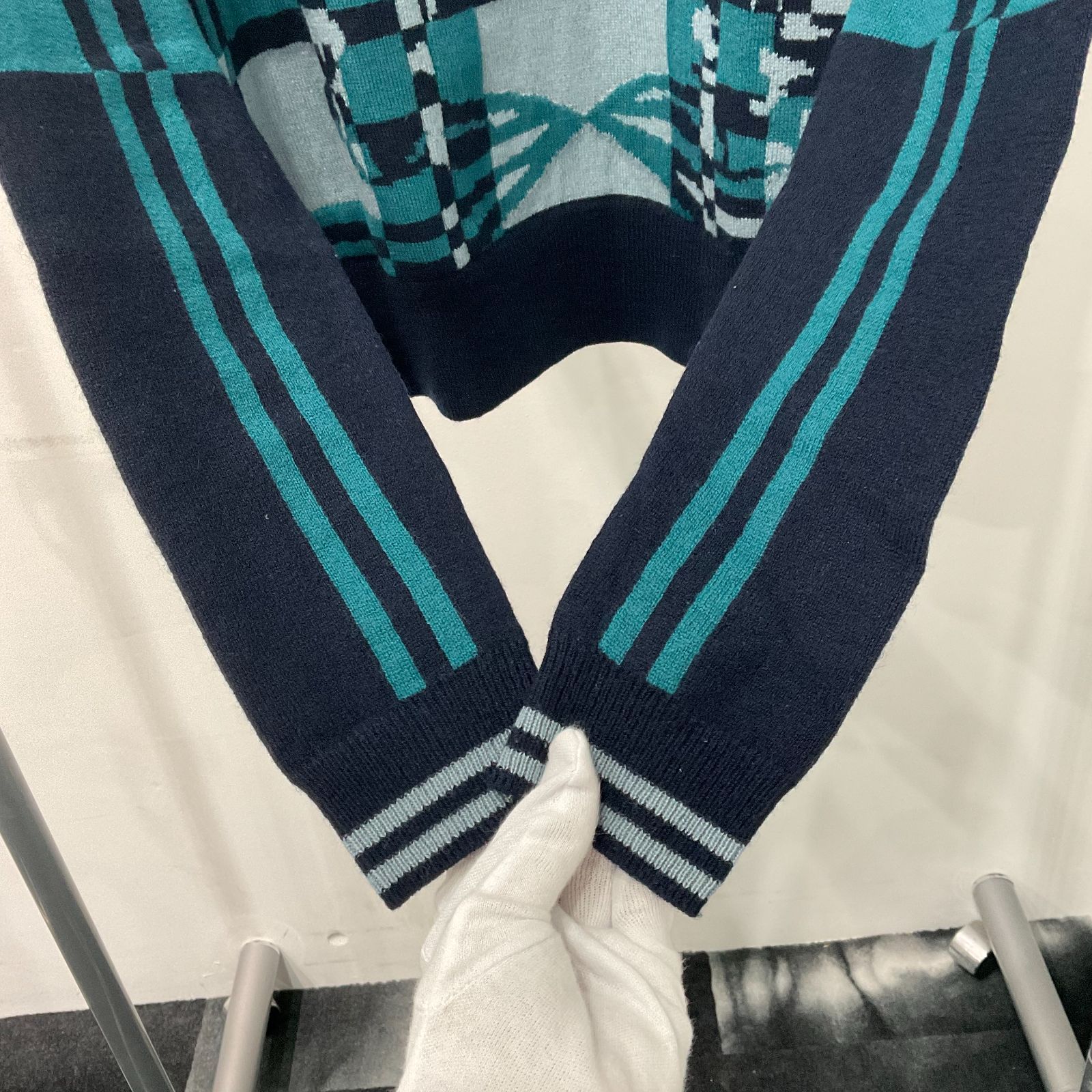 エルメス 長袖ニット カシミヤ100% ブリッドドゥガラ レディース 34