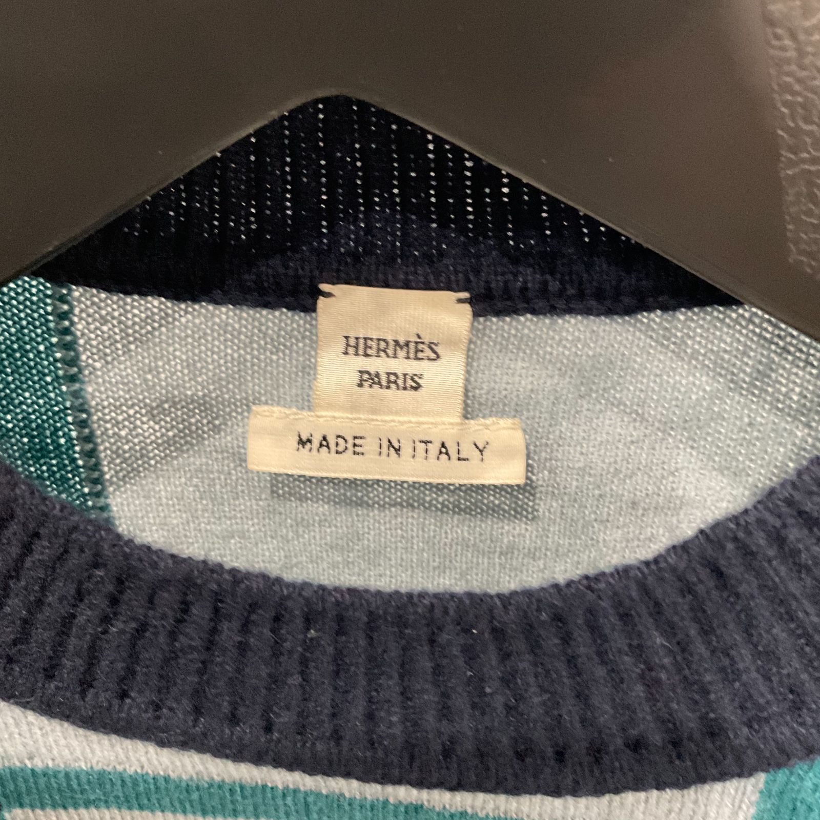 エルメス 長袖ニット カシミヤ100% ブリッドドゥガラ レディース 34