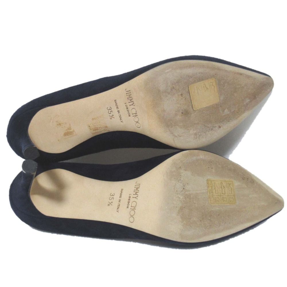 美品 JIMMY CHOO ジミーチュウ ROMY 85 スエード ポインテッドトゥ