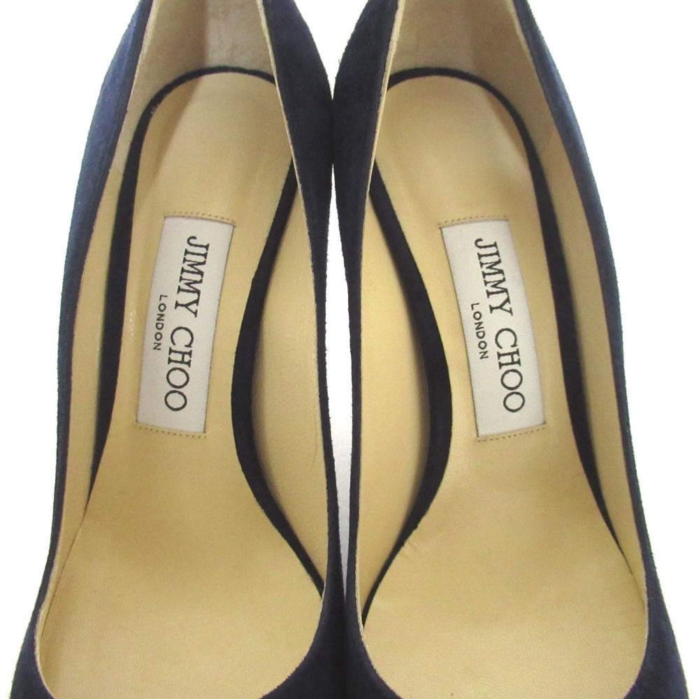 美品 JIMMY CHOO ジミーチュウ ROMY 85 スエード ポインテッドトゥ
